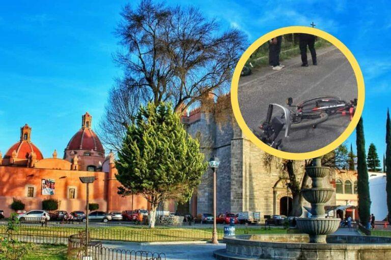 Imagen: Encontronazo en Tula entre moto y bicicleta; ¿quién tuvo la culpa en este percance?