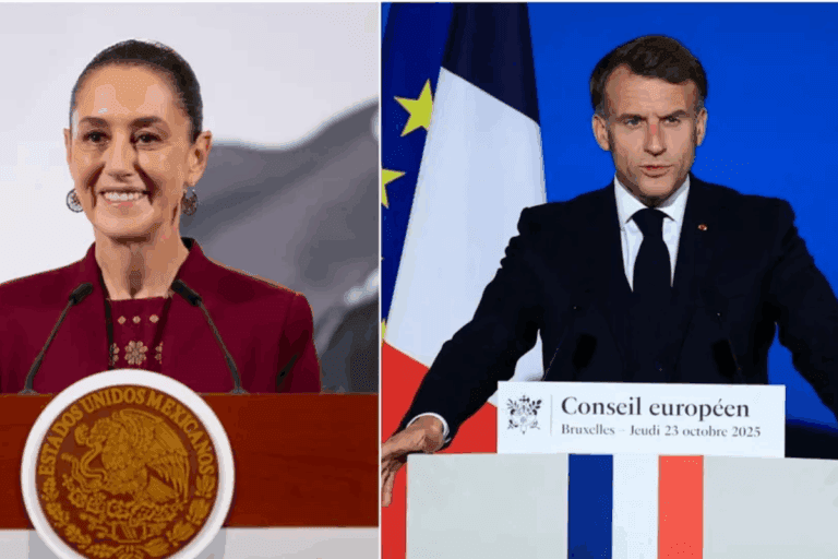 Imagen: Claudia Sheinbaum y Macron presentan agenda conjunta en Palacio. Aquí los detalles
