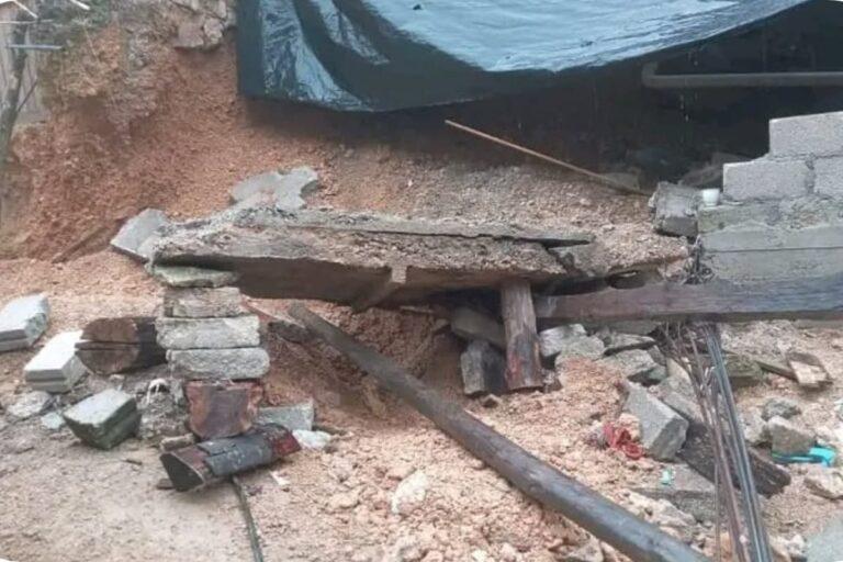 Imagen: Derrumbe en vivienda deja lesionados en Zacualtipán