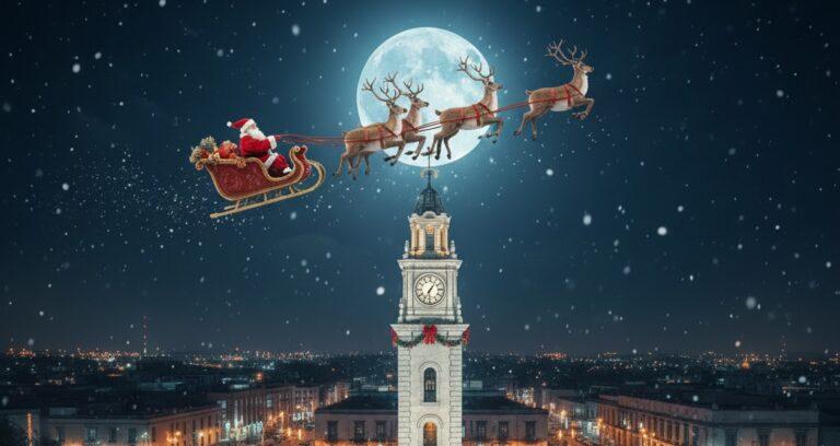 Imagen: ¡Santa Claus ya está en camino a Hidalgo! y su llegada puede seguirse en tiempo real