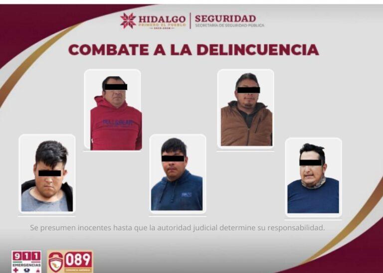 Imagen: Hidalgo: SSPH asegura a seis presuntos huachicoleros tras enfrentamiento en Acaxochitlán