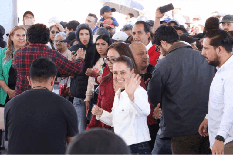 Imagen: Claudia Sheinbaum supervisa avance del CBTIS 293 en Tizayuca