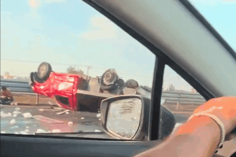 Imagen: Accidente vial en la México-Pachuca paraliza circulación rumbo a Pachuca
