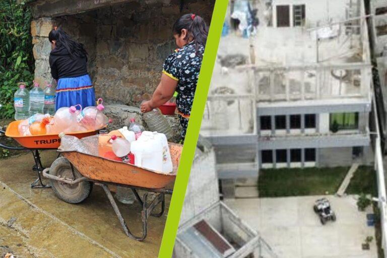 Imagen: Xochiatipan: El contraste entre las viviendas de los políticos y la pobreza de su gente