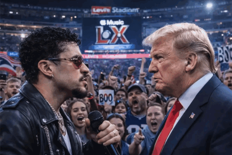 Imagen: ¿El Super Bowl o un acto de protesta? Bad Bunny desafía a Trump
