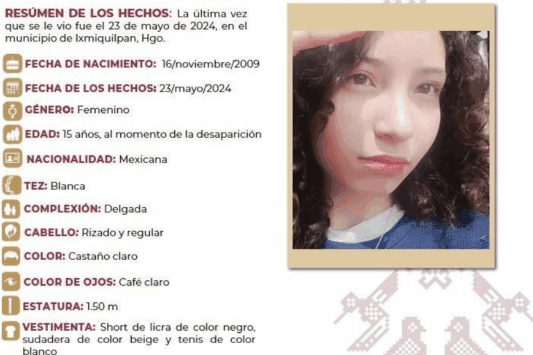 Imagen: Mujer denuncia la sustracción de su hija, en Alfajayucan