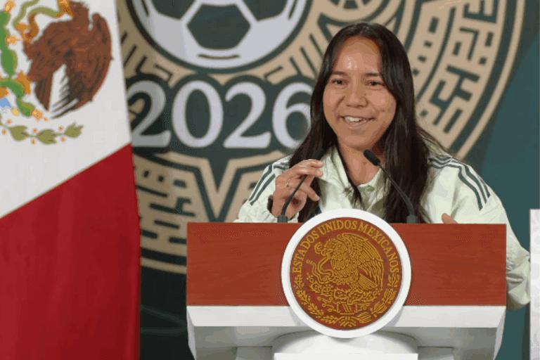 Imagen: ¡Charlyn Corral en la mañanera! Evaluará concurso que sorteará boleto para el Mundial 2026
