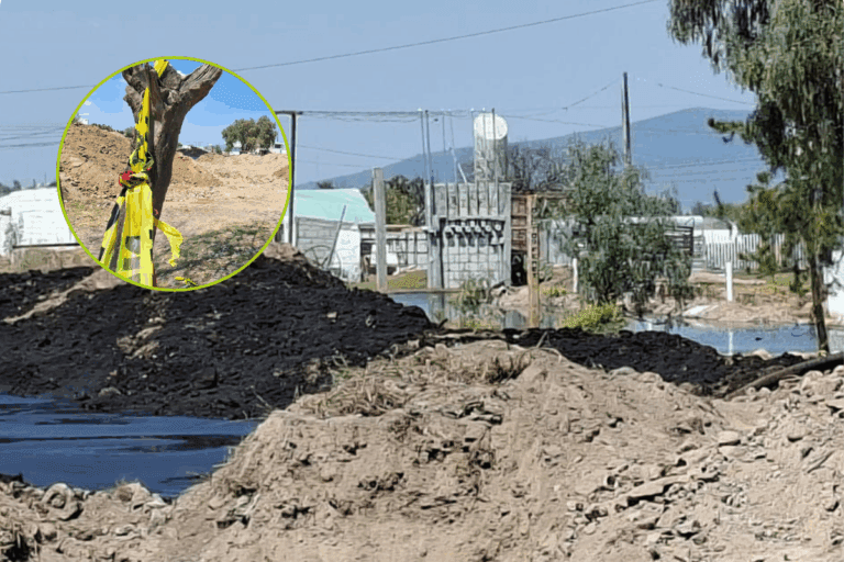 Imagen: Fuga de combustible en Santiago Tlapacoya, Pachuca, sigue siendo controlada tras más 24 horas