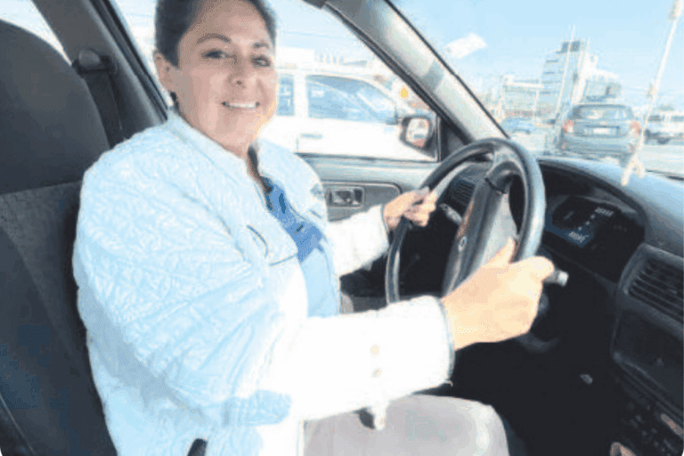 Imagen: Tras sufrir hostigamiento, Liliana dejó su trabajo y decidió tomar el volante