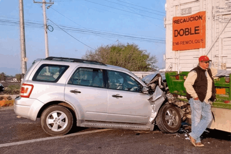 Imagen: Colisión en la carretera Pachuca-Ixmiquilpan: camioneta impacta a camión