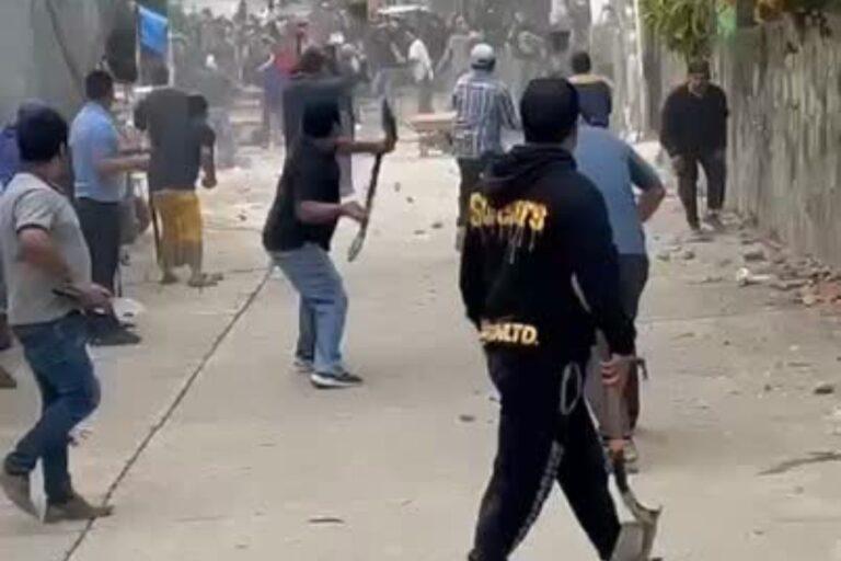 Imagen: VIDEO. Con piedras y palas, así se pelearon habitantes de Huejutla