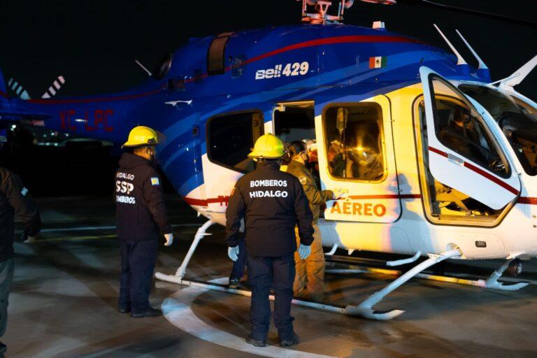 Imagen: Salvan su vida: Trasladan por helicóptero a paciente grave desde la Huasteca a Pachuca