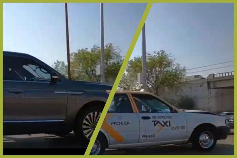 Imagen: Pachuca: choque múltiple en bulevar deja daños materiales