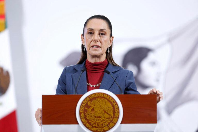 Imagen: Claudia Sheinbaum anuncia la renuncia de Citlalli Hernández en Palacio Nacional.