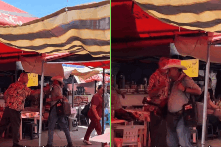 Imagen: Extranjero agrede a músico ambulante en Tepic y desata furia en redes