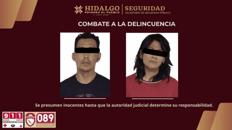 Imagen: Tras asaltar tiendita de abarrotes, fueron arrestados por la Policía de Hidalgo
