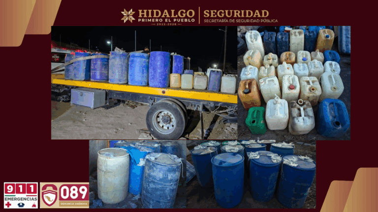 Imagen: Hidalgo: desmantelan bodega huachicolera en Tepeapulco