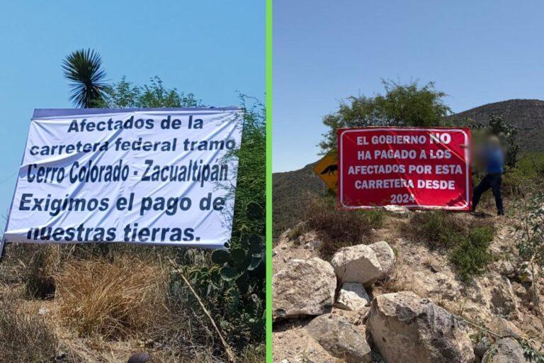 Imagen: Amenazan con bloquear vialidades por afectaciones en carretera de Hidalgo