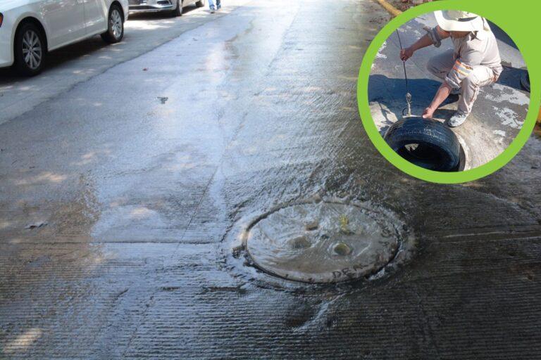 Imagen: Colapsa drenaje en Pachuca, no creerás qué encontraron en la coladera