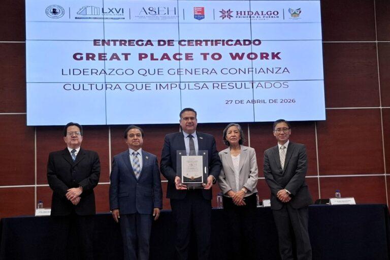 Imagen: Consolida ASEH fortalecimiento institucional con certificación Great Place to Work