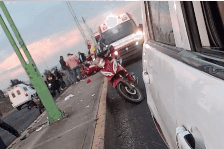 Imagen: Graves, dos motociclistas auxiliados por la Cruz Roja en percances distintos en Tulancingo