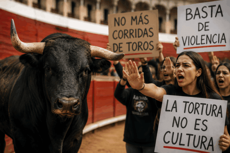 Imagen: Activistas convocan a marcha en Pachuca para protestar contra la tauromaquia