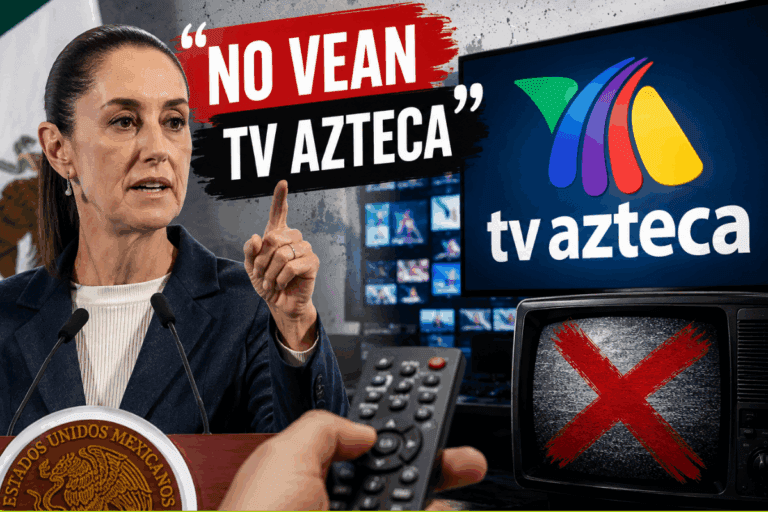 Imagen: “No vean Tv Azteca”: la televisora denuncia censura y la presidenta Sheinbaum aclara