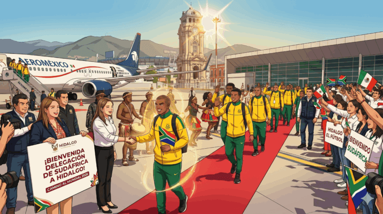 Imagen: Selección de Sudáfrica llega a Hidalgo este 31 mayo