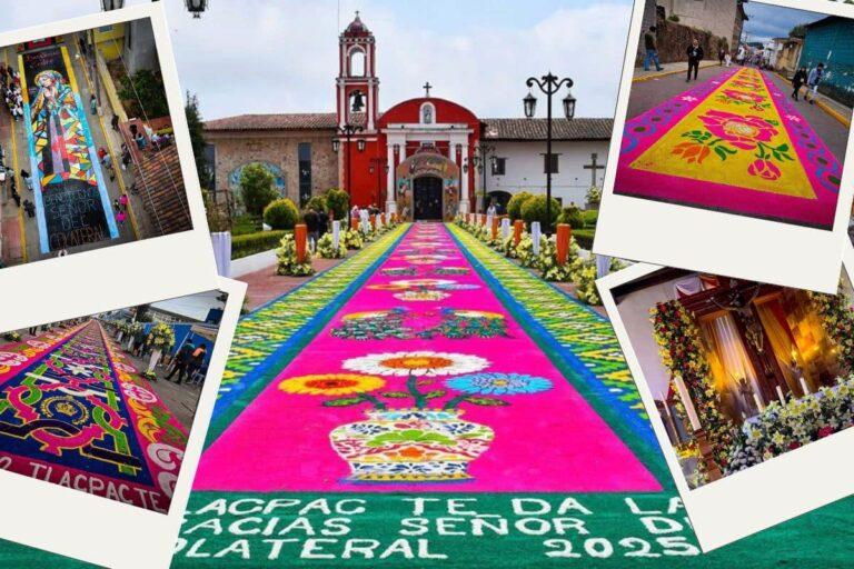 Imagen: Acaxochitlán ya celebra a su santo patrono con devoción y sus tradicionales tapetes