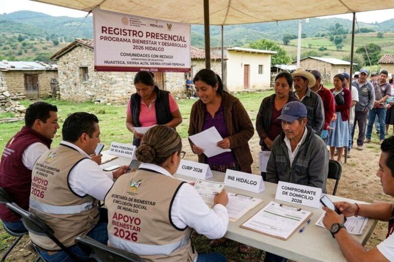Imagen: Atención Hidalgo: abren última oportunidad de registro presencial para apoyo social 2026