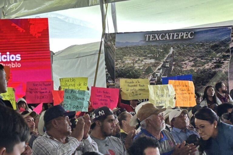 Imagen: Conflicto por tierras estalla durante evento de Julio Menchaca en municipio de Hidalgo