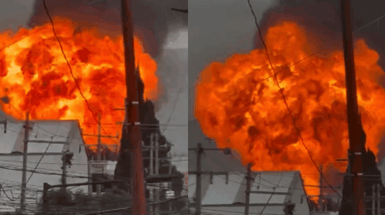 Imagen: Fuerte explosión de pipa provoca evacuación en Tepeaca, Puebla