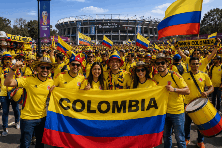 Imagen: Azteca se pinta de amarillo: Colombia invade Santa Úrsula en el Mundial 2026