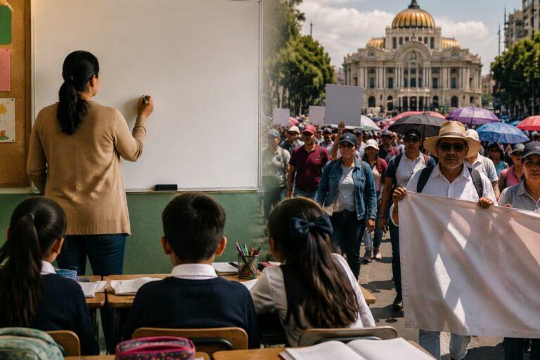 Imagen: Salario y paro de maestros en México: cifras y situación actuales en el país