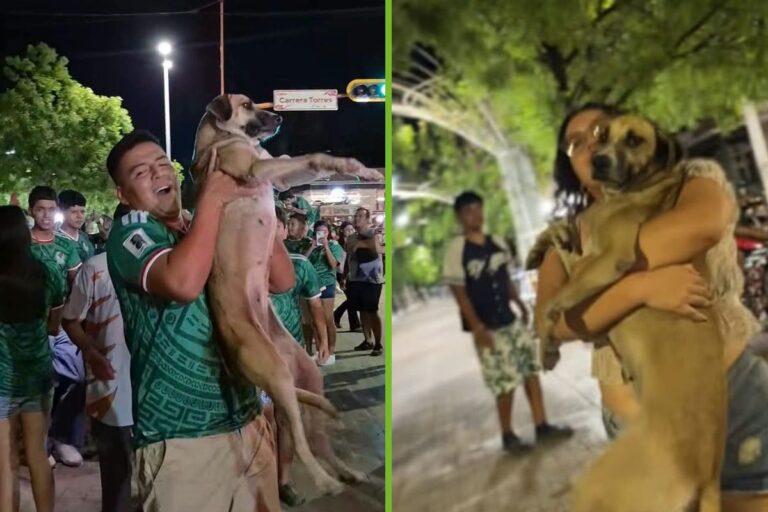 Imagen: Dueña localiza a su mascota en festejo por la victoria de la Selección Mexicana