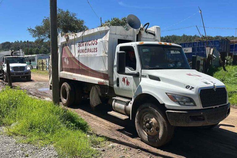 Imagen: Desfasan lluvias horarios de recolección de basura en Tulancingo