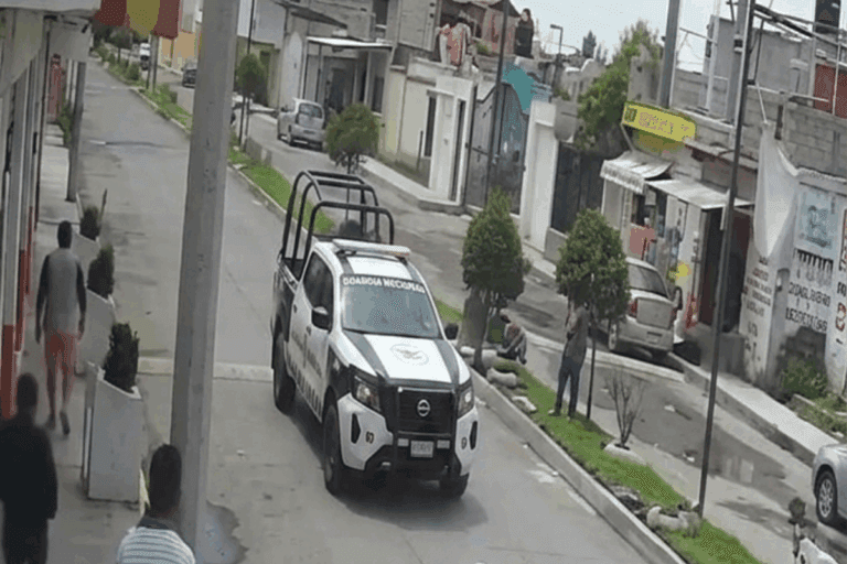 Imagen: VIDEO: Captan momento en que patrulla embiste a motociclista en Tizayuca