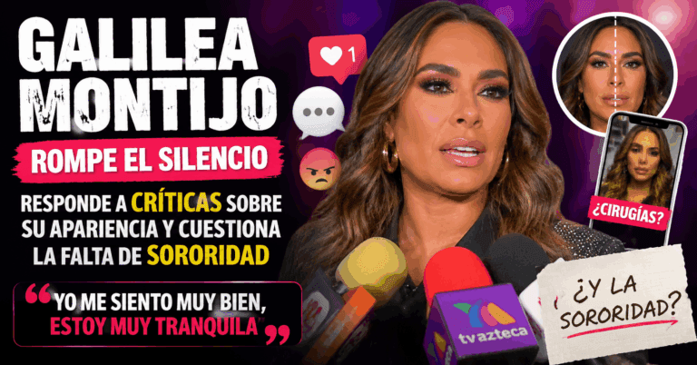 Imagen: Galilea Montijo rompe el silencio tras comentarios sobre su rostro y cambios físicos