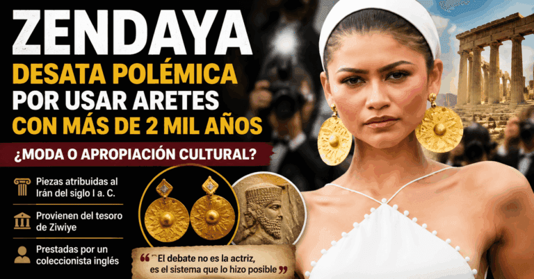 Imagen: Zendaya desata polémica por usar aretes milenarios en la alfombra roja de La Odisea