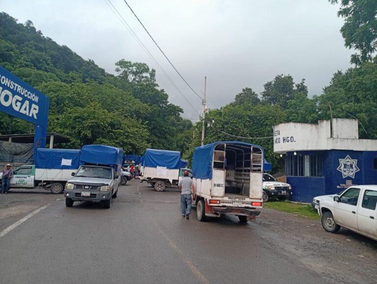 Imagen: Transportistas bloquean carretera de Hidalgo y exigen rehabilitación de la vía