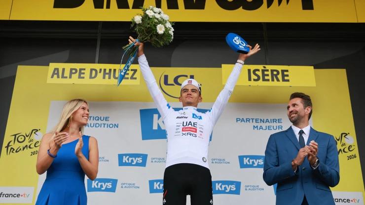 Imagen: Isaac del Toro rompe una barrera histórica en el Tour de Francia con un tercer lugar inolvidable