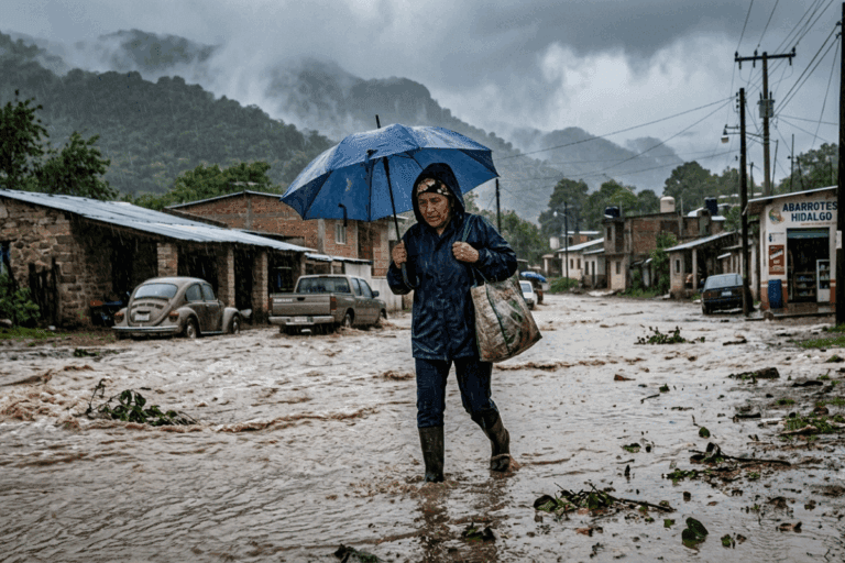Imagen: Lluvias muy fuertes en Hidalgo este 2 de julio: sureste acumulará hasta 75 mm, advierte Conagua