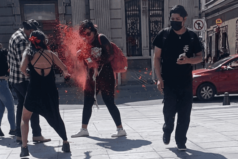 Imagen: VIDEO | Captan nuevo altercado de Zoe Shulenburg en el centro de Pachuca; redes reaccionan