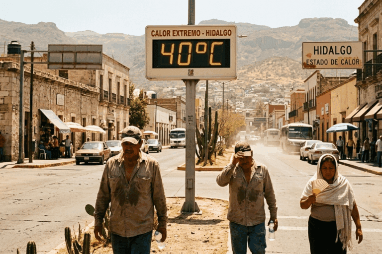 Imagen: ¡Alerta en Hidalgo! Prevén calor de hasta 40°C y fuertes rachas de viento este martes