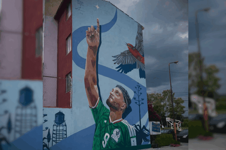 Imagen: Hidalgo le rinde homenaje a Raúl Jiménez con un enorme mural en Tepeji